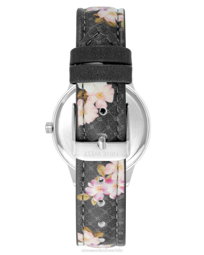 Nine West reloj con correa con estampado floral 2Z2T2891 negro Nine West cartera negra