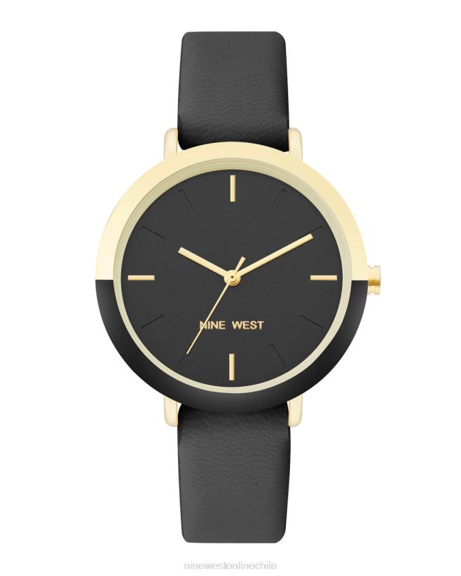Nine West reloj con correa de bisel de dos tonos 2Z2T2858 negro Nine West zapatillas chile