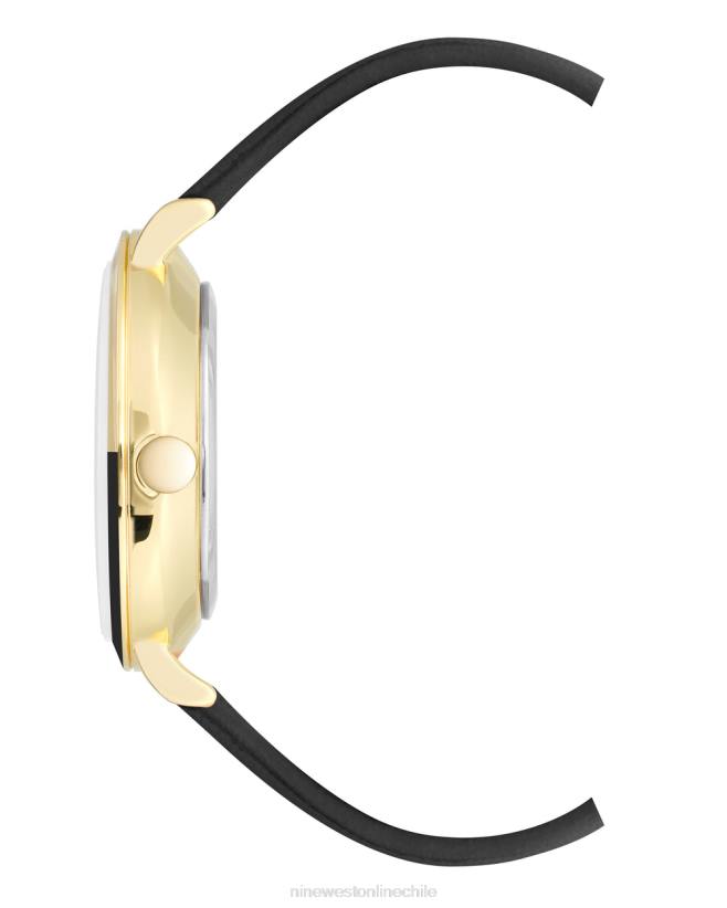 Nine West reloj con correa de bisel de dos tonos 2Z2T2858 negro Nine West zapatillas chile