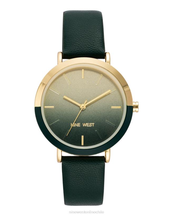 Nine West reloj con correa de bisel de dos tonos 2Z2T2870 verde Nine West zapatillas chile