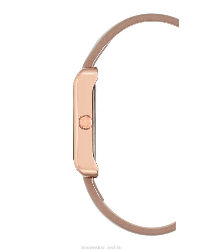 Nine West reloj con correa de caja rectangular 2Z2T2892 gris pardo Nine West shoes
