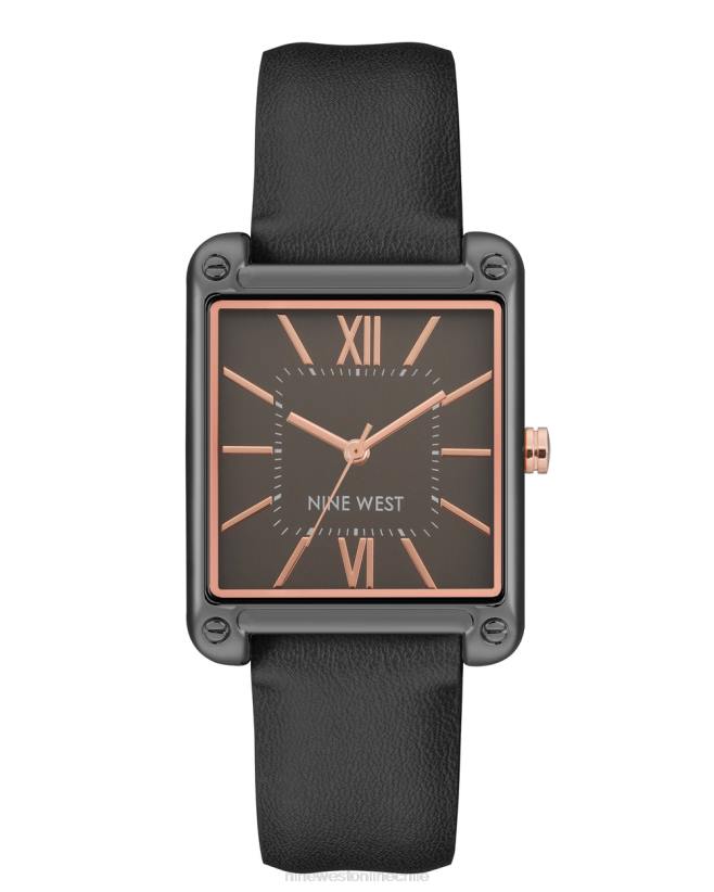 Nine West reloj con correa de caja rectangular 2Z2T2901 negro Nine West chile carteras