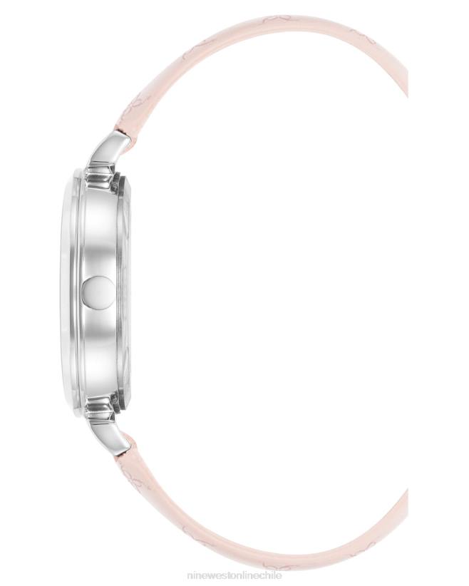 Nine West reloj con correa estampada y logo 2Z2T2895 rosa claro Nine West chile carteras