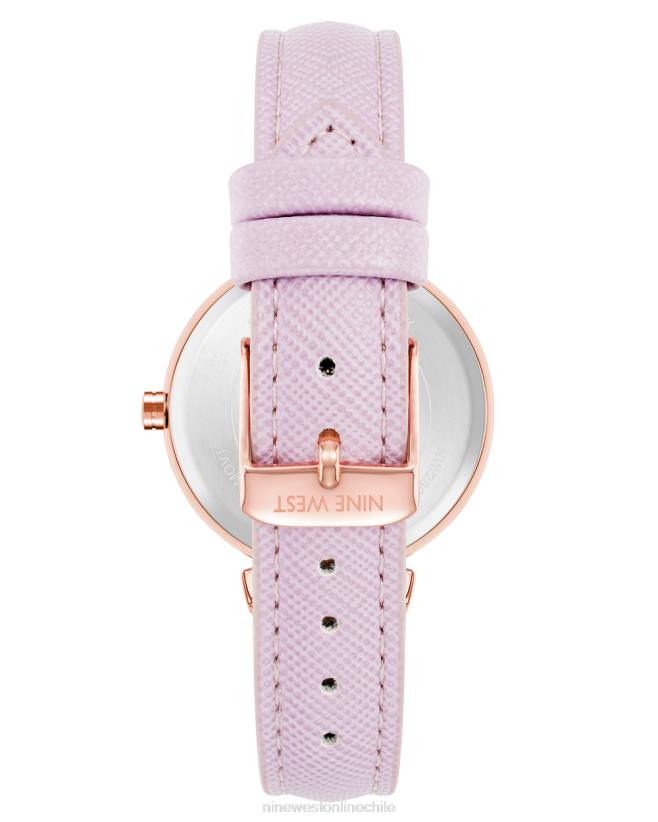 Nine West reloj con correa saffiano 2Z2T2871 lavanda Nine West chile carteras