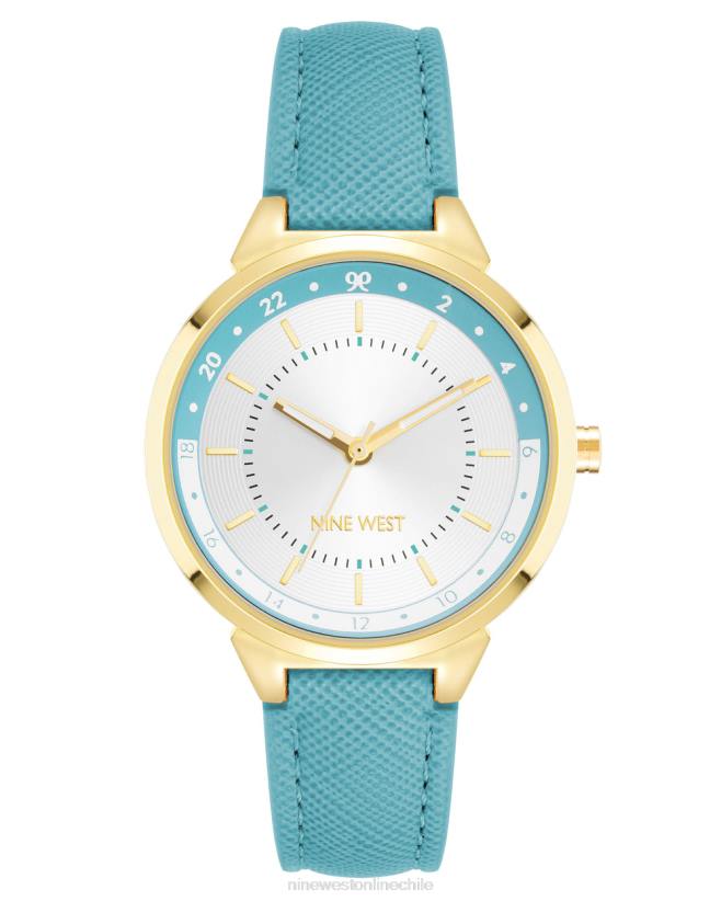 Nine West reloj con correa saffiano 2Z2T2898 verde azulado Nine West shoes