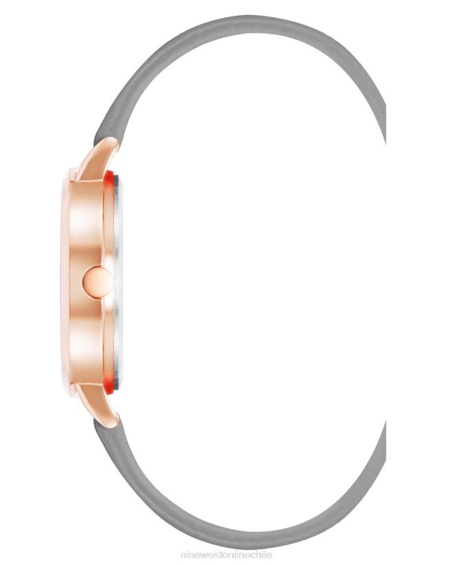 Nine West reloj con correa saffiano y esfera floral 2Z2T2884 gris Nine West chile outlet