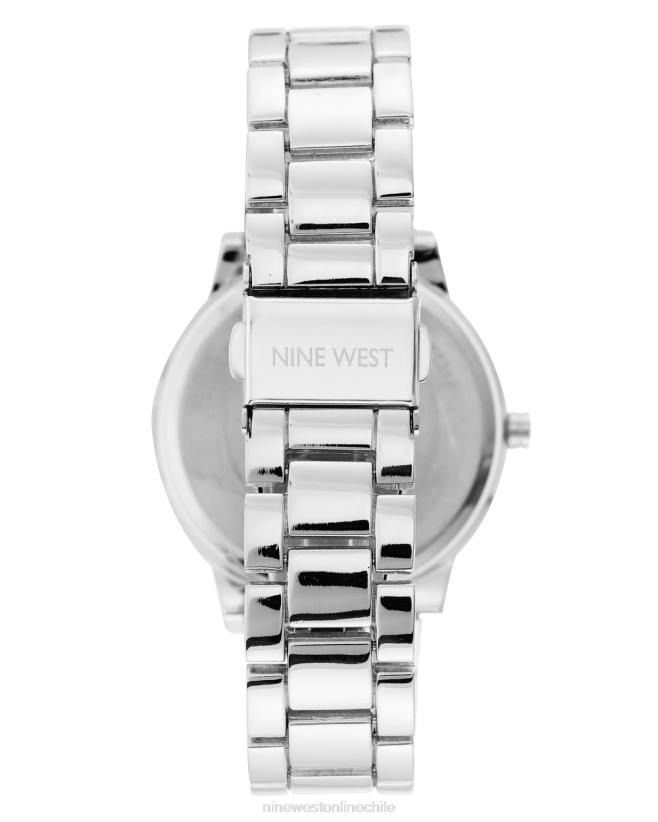Nine West reloj con pulsera con bisel texturizado 2Z2T2863 tono plateado Nine West sandals