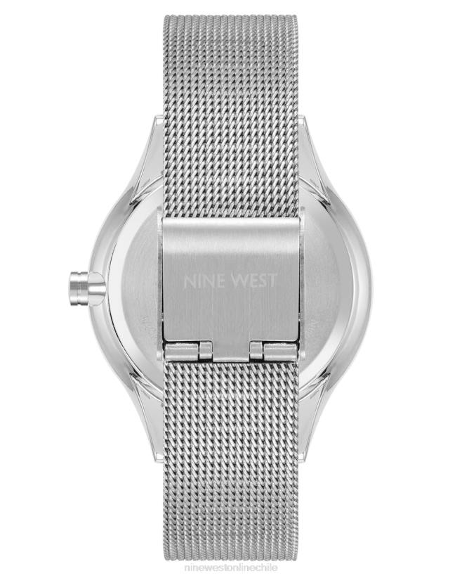 Nine West reloj con pulsera de malla y esfera dividida 2Z2T2897Nine West cartera negra