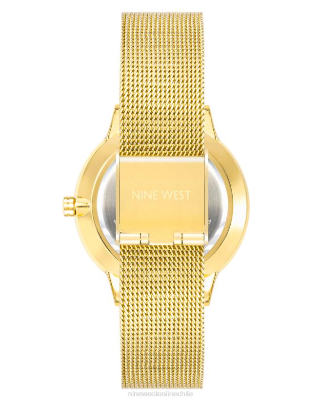 Nine West reloj con pulsera de malla y esfera dividida 2Z2T2903Nine West cartera negra