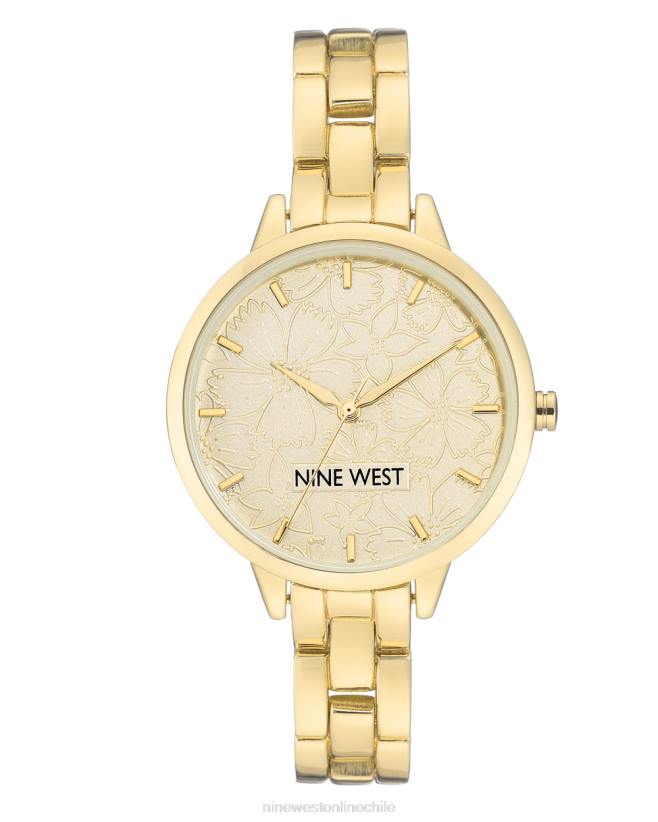 Nine West reloj con pulsera y esfera floral 2Z2T2866 tono dorado Nine West chile outlet
