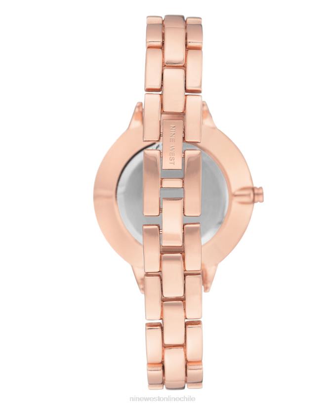 Nine West reloj con pulsera y esfera floral 2Z2T2883 tono oro rosa Nine West chile carteras