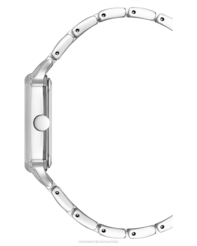 Nine West reloj de pulsera con caja cuadrada 2Z2T2857 tono plateado Nine West sandals