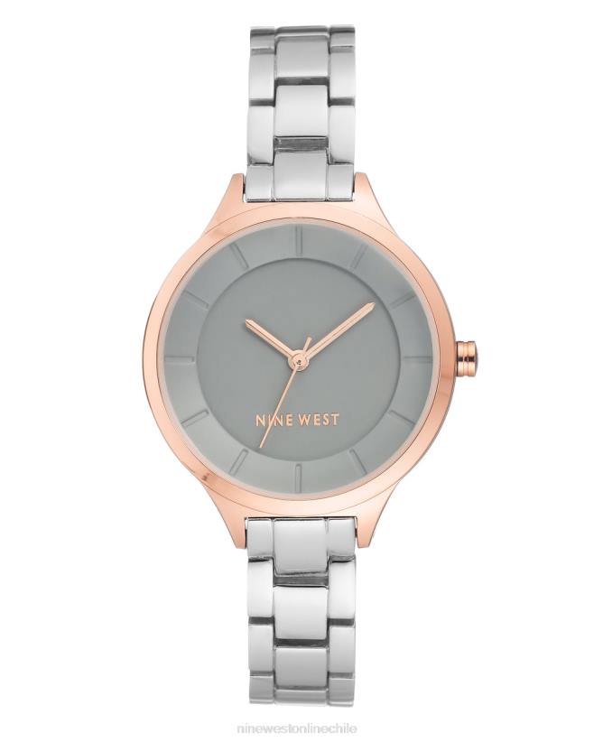 Nine West reloj de pulsera con caja en contraste 2Z2T2888 tono plateado Nine West zapatillas chile