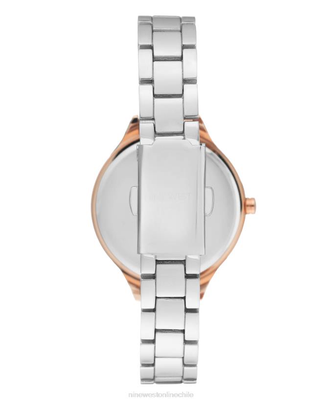 Nine West reloj de pulsera con caja en contraste 2Z2T2888 tono plateado Nine West zapatillas chile