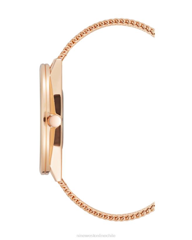 Nine West reloj de pulsera de malla 2Z2T2899 tono oro rosa Nine West sandals