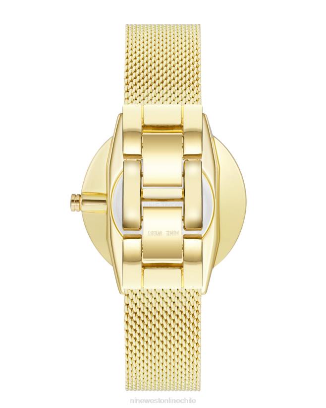 Nine West reloj de pulsera de malla 2Z2T2900 tono dorado Nine West zapatillas chile