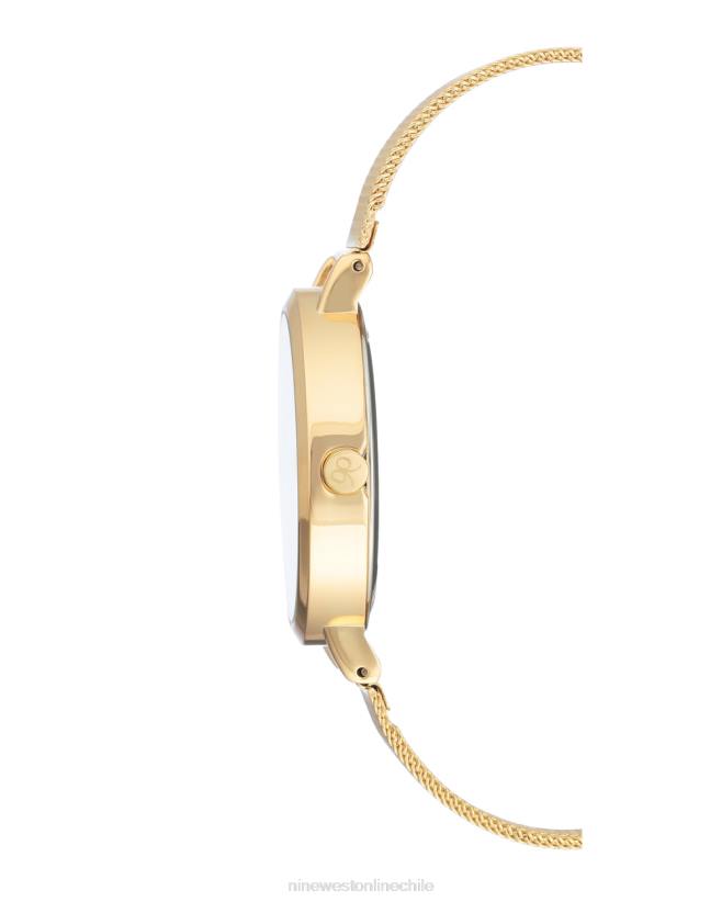 Nine West reloj de pulsera de malla minimalista 2Z2T2869 tono dorado Nine West sandals