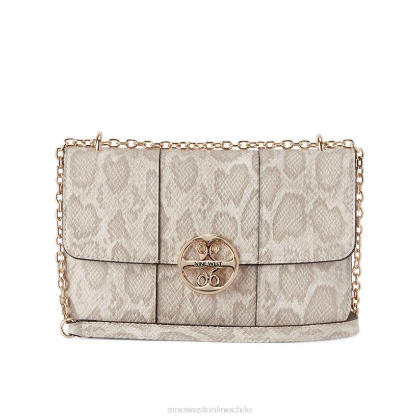 Nine West bolso de hombro convertible carol 2Z2T2446 pitón natural Nine West cartera negra