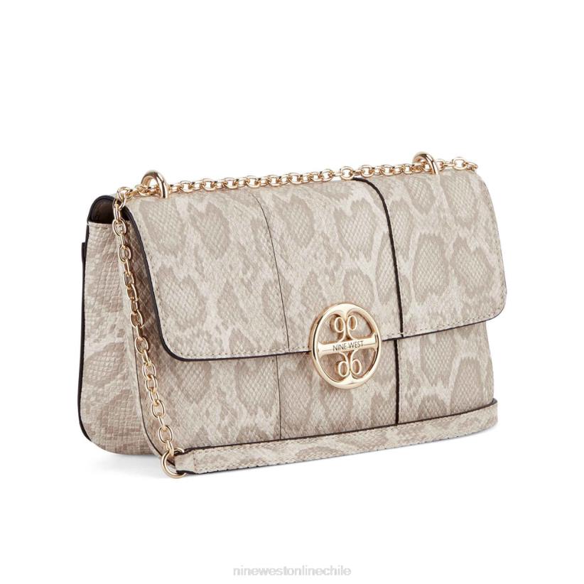 Nine West bolso de hombro convertible carol 2Z2T2446 pitón natural Nine West cartera negra