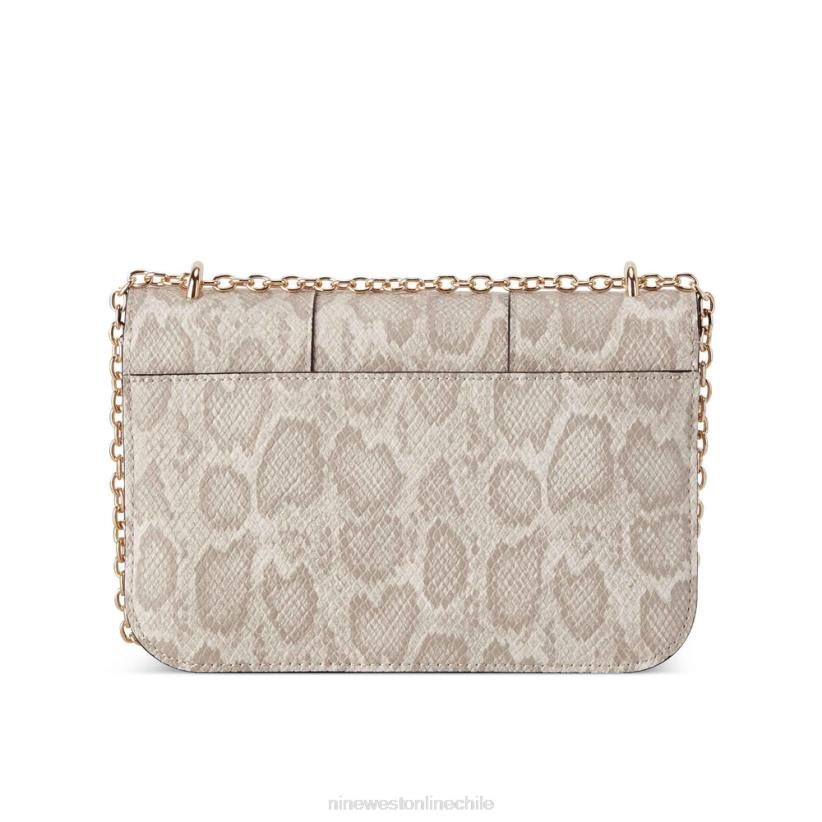 Nine West bolso de hombro convertible carol 2Z2T2446 pitón natural Nine West cartera negra