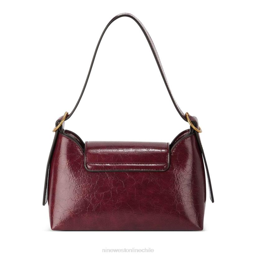 Nine West bolso de hombro effie con solapa 2Z2T2775 merlot Nine West chile carteras