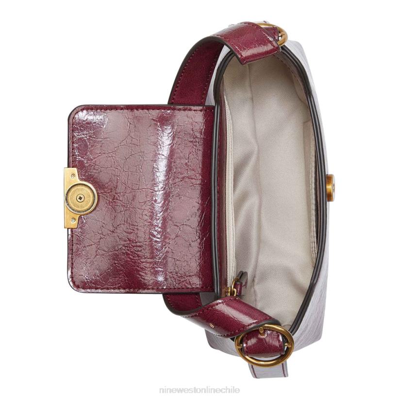 Nine West bolso de hombro effie con solapa 2Z2T2775 merlot Nine West chile carteras