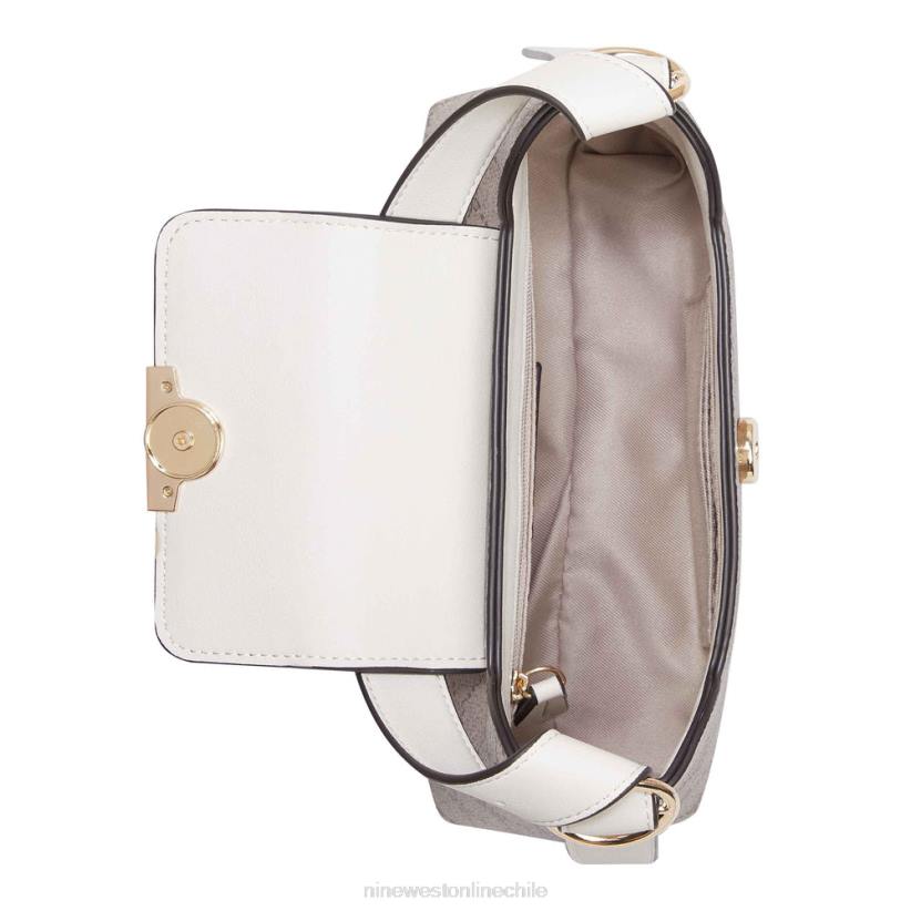 Nine West bolso de hombro effie con solapa 2Z2T2788 logotipo beige/leche Nine West chile outlet