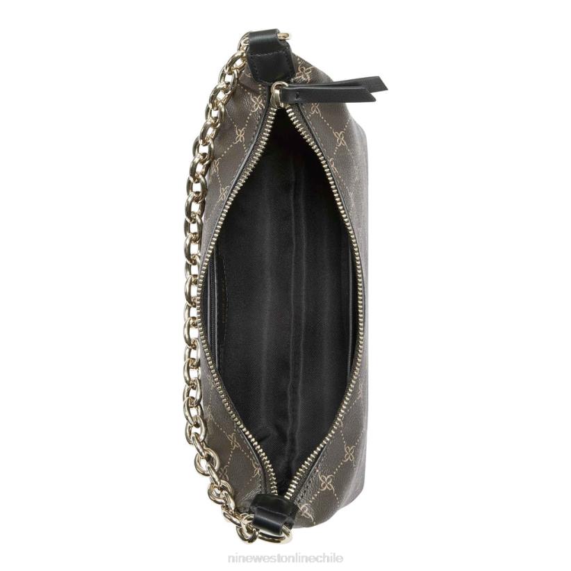 Nine West bolso de hombro ronnie con cremallera superior 2Z2T2678 marrón/negro Nine West zapatillas chile