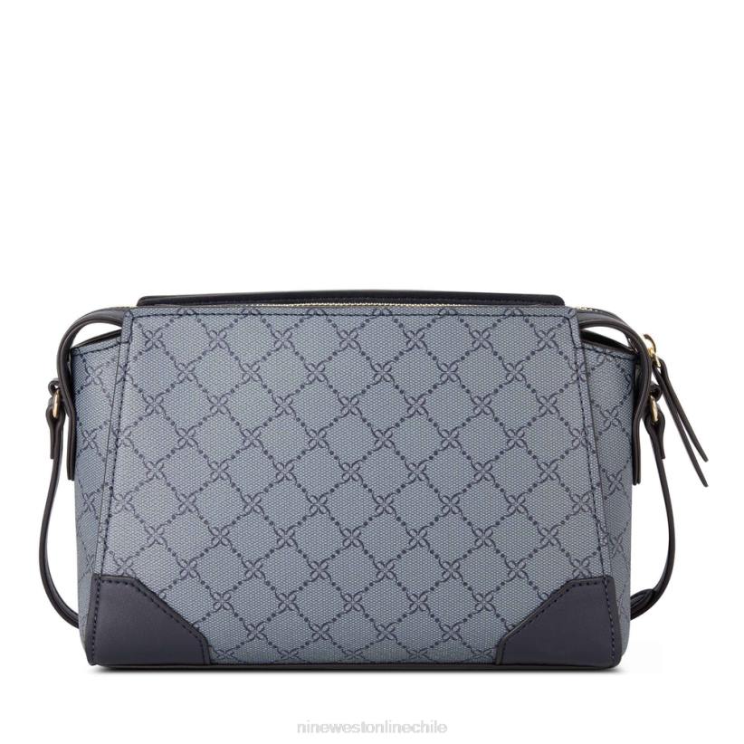 Nine West bandolera brooklyn jet set 2Z2T2657 logotipo de la marina francesa Nine West cartera negra