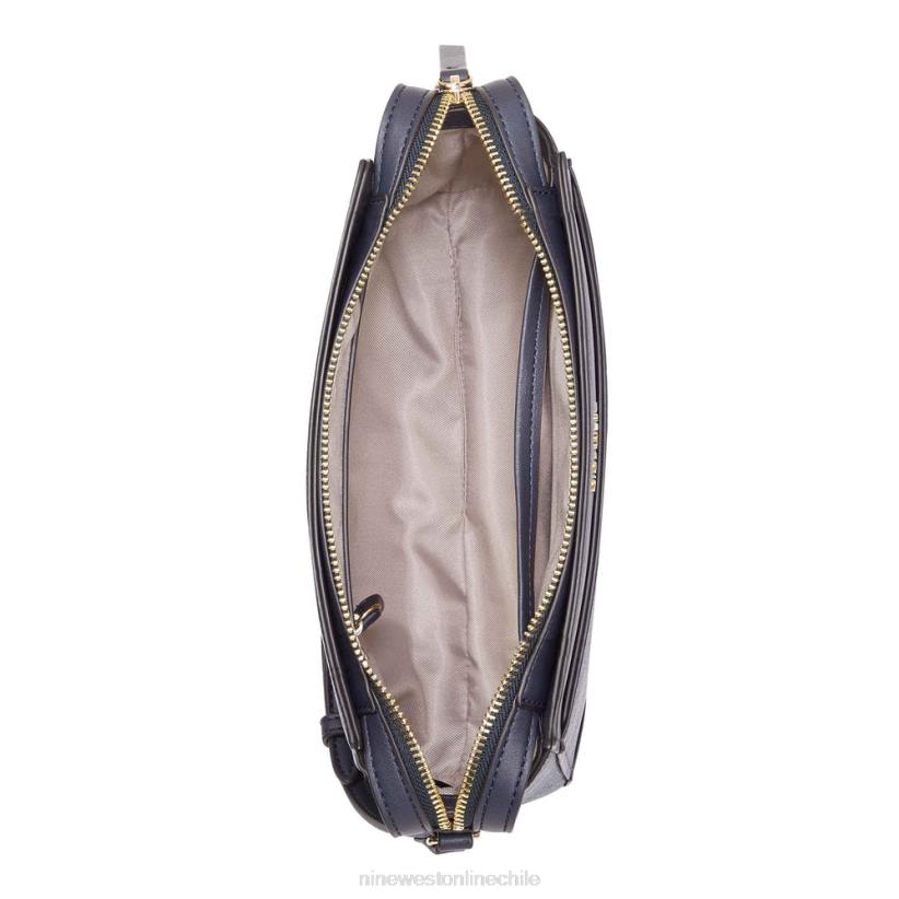 Nine West bandolera brooklyn jet set 2Z2T2657 logotipo de la marina francesa Nine West cartera negra