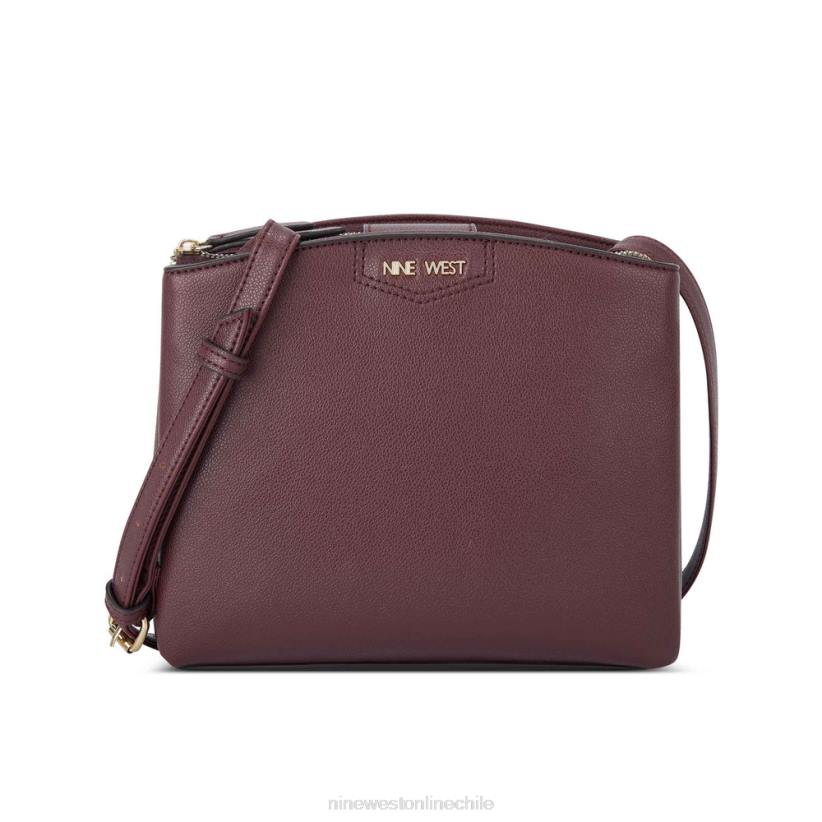 Nine West bandolera jorie mini jet set 2Z2T2560 merlot Nine West cartera negra