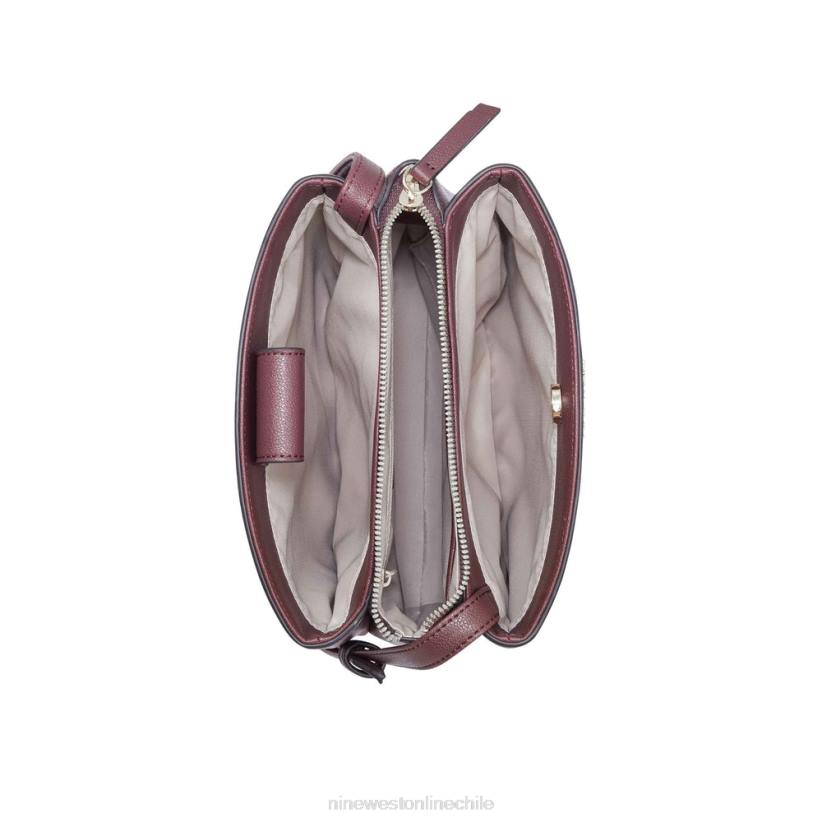 Nine West bandolera jorie mini jet set 2Z2T2560 merlot Nine West cartera negra