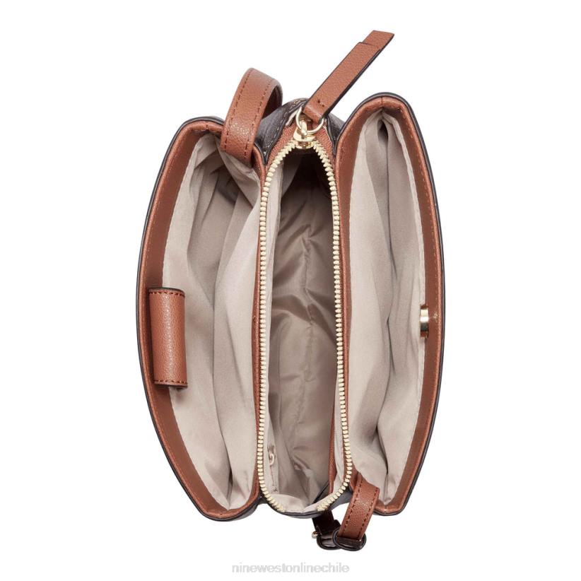 Nine West bandolera jorie mini jet set 2Z2T2648 logotipo marrón/bronceado Nine West zapatillas chile