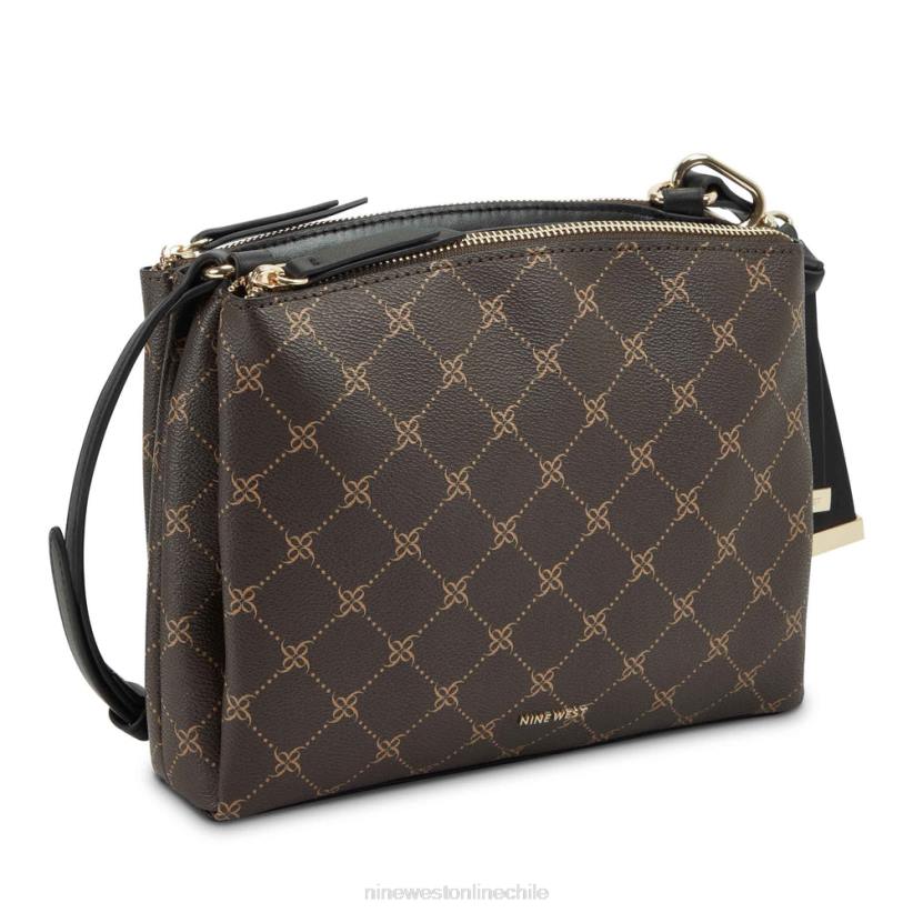 Nine West bandolera levona mini a-list 2Z2T2683 logotipo marrón/negro Nine West sandals