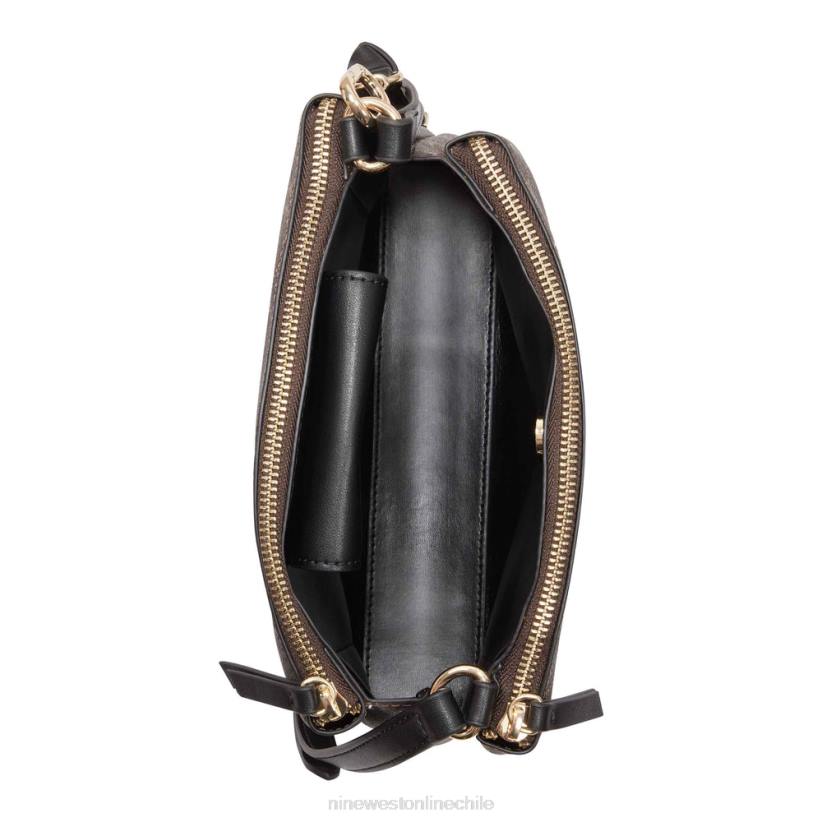 Nine West bandolera levona mini a-list 2Z2T2683 logotipo marrón/negro Nine West sandals