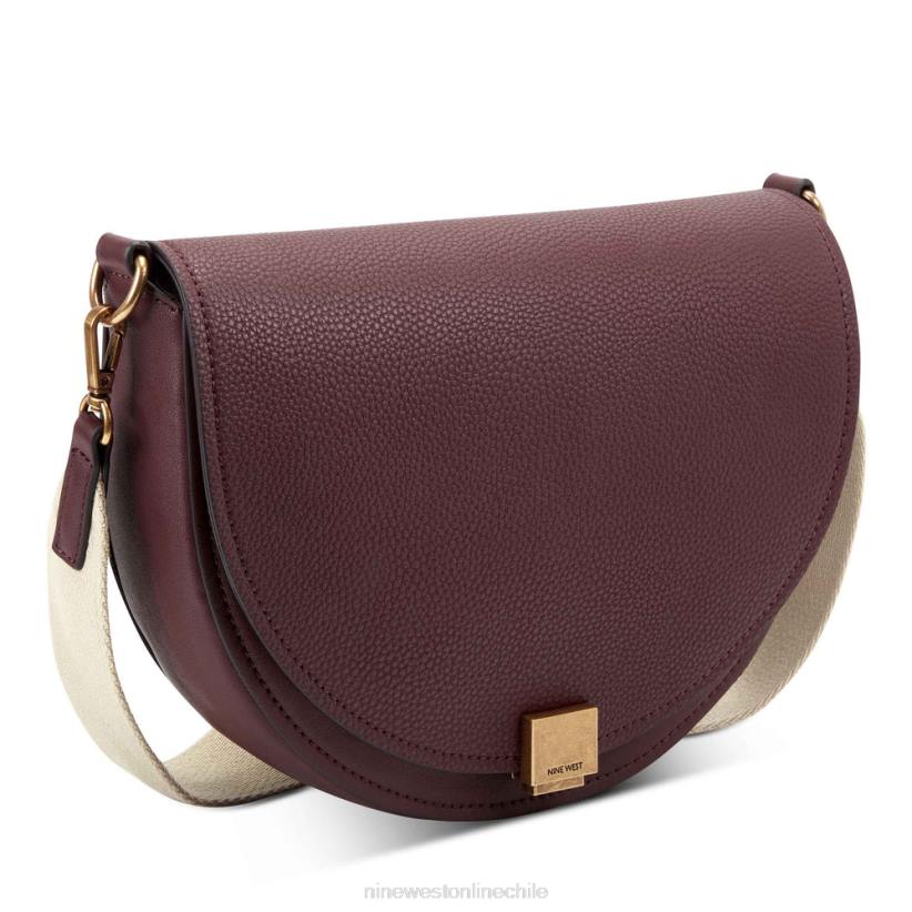 Nine West bolsa de sillín de génova 2Z2T2576 merlot Nine West chile carteras