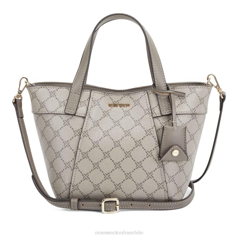 Nine West bolso crossbody pequeño Sunnyside 2Z2T2627 logotipo beige/pedernal Nine West cartera negra