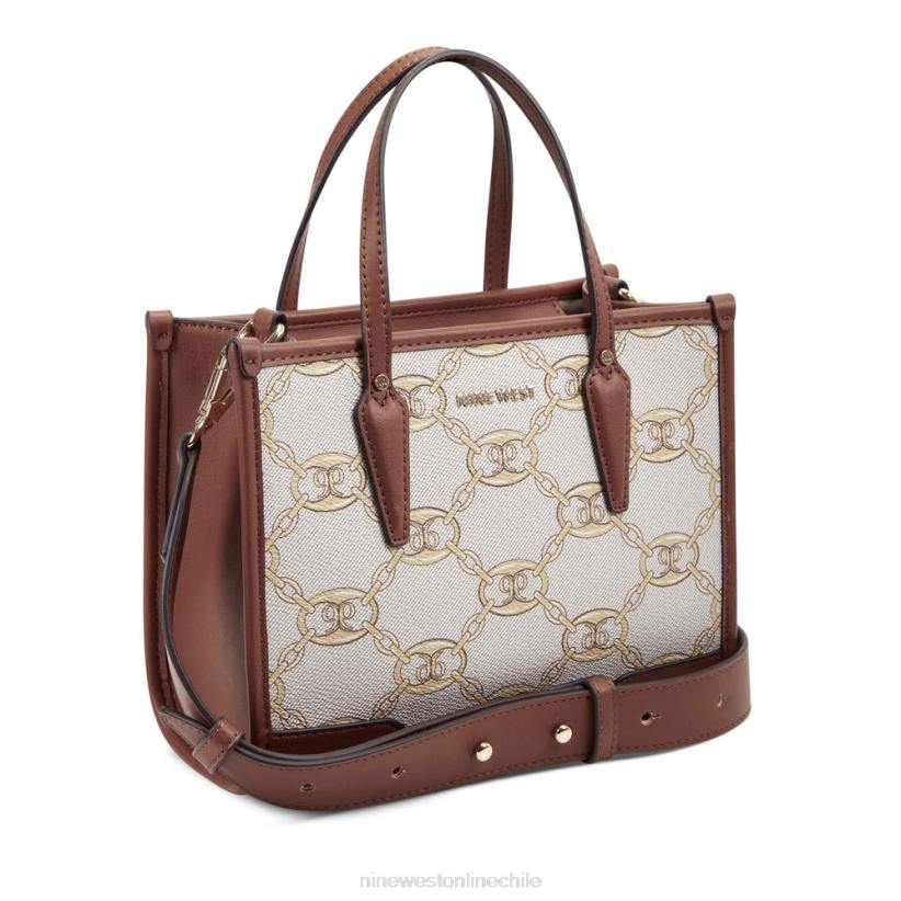 Nine West bolso tote mini esmeril 2Z2T2600 logotipo dorado/bronceado silla de montar Nine West zapatillas chile
