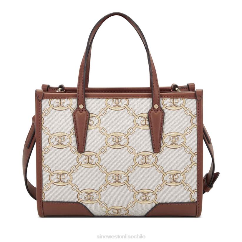Nine West bolso tote mini esmeril 2Z2T2600 logotipo dorado/bronceado silla de montar Nine West zapatillas chile