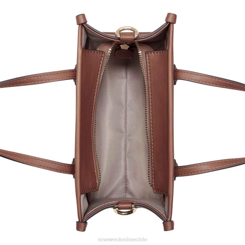 Nine West bolso tote mini esmeril 2Z2T2600 logotipo dorado/bronceado silla de montar Nine West zapatillas chile