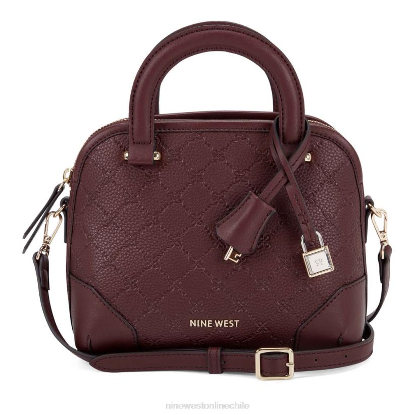 Nine West cartera mini domo brooklyn 2Z2T2604 logotipo de merlot Nine West shoes