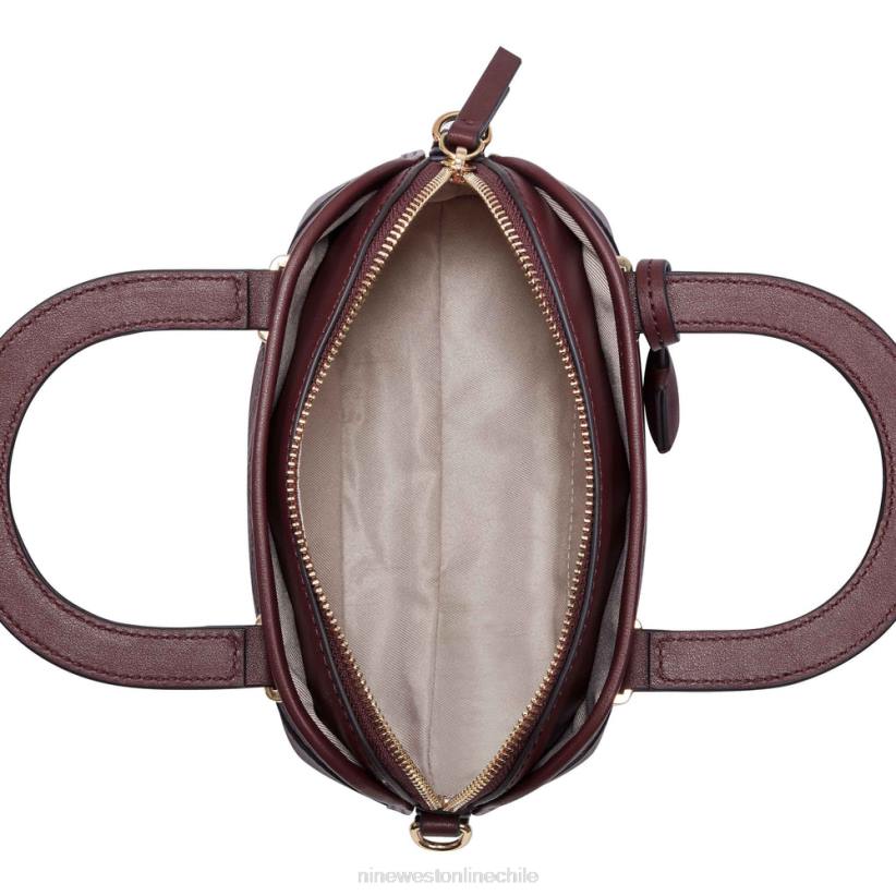 Nine West cartera mini domo brooklyn 2Z2T2604 logotipo de merlot Nine West shoes