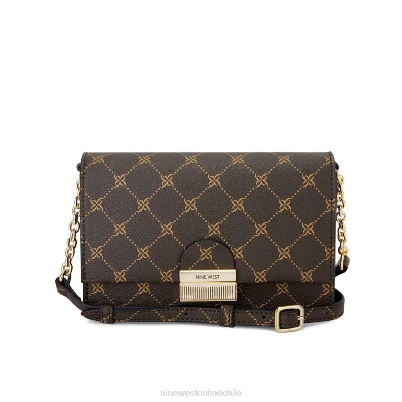 Nine West mini bandolera kathy con solapa 2Z2T2612 logotipo marrón multicolor Nine West zapatillas chile