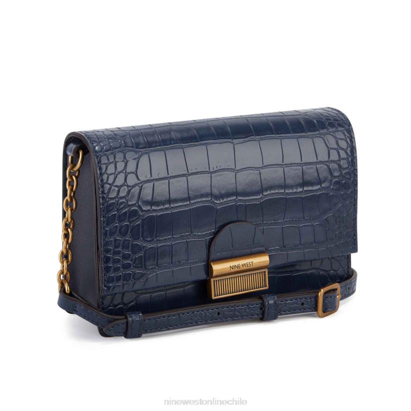 Nine West mini bandolera kathy con solapa 2Z2T2615 marina francesa Nine West cartera negra