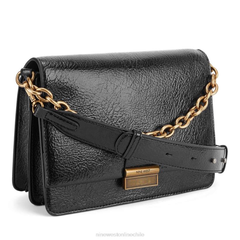Nine West solapa cruzada kathy 2Z2T2651 negro Nine West cartera negra