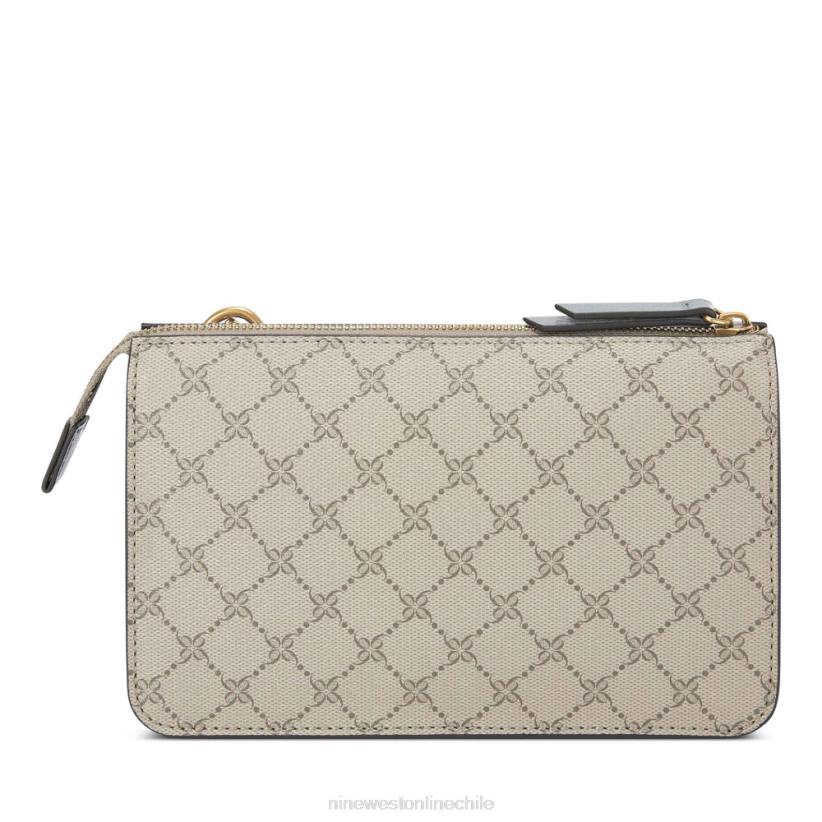 Nine West susan cnvrtble xbdy cremallera superior 2Z2T2591 logotipo beige/pizarra Nine West cartera negra