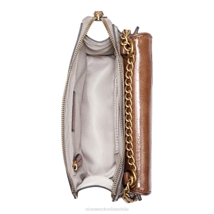 Nine West susan cnvrtble xbdy cremallera superior 2Z2T2655 logotipo beige/bronceado Nine West chile carteras