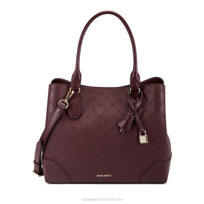 Nine West bolso de mano brooklyn jet set 2Z2T2734 logotipo de merlot Nine West chile outlet