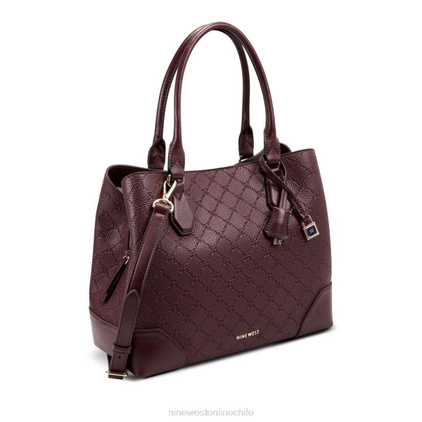Nine West bolso de mano brooklyn jet set 2Z2T2734 logotipo de merlot Nine West chile outlet
