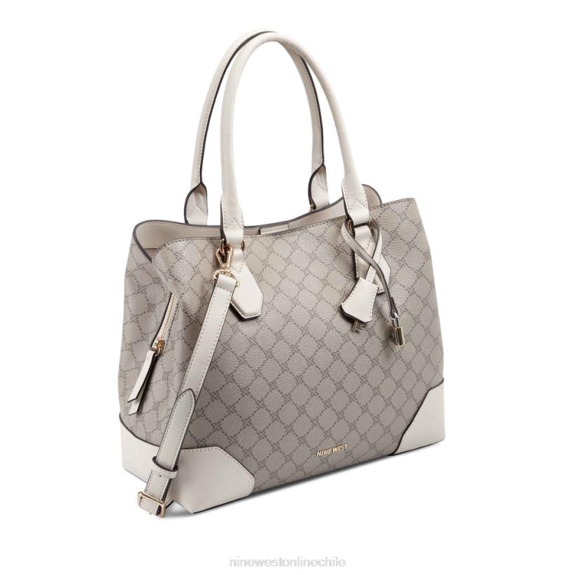 Nine West bolso de mano brooklyn jet set 2Z2T2817 logotipo beige/leche Nine West chile carteras